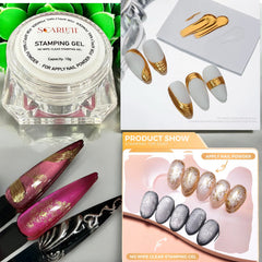 CLEAR 3D Solid Chrome Base 3D Stamping Gel 10g