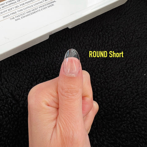 NEW Gel X Tips - ROUND Shape - Premium Version HANG Flex Gel EX