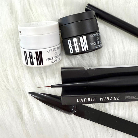 BBM Super Thick Black or White Painting Gel or Super Thin Brush