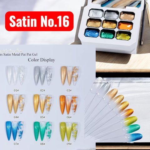 FlexOne Pat Pat Thick Ombre Gel – 9 Color Set for Sponge Blending - Painting Gel