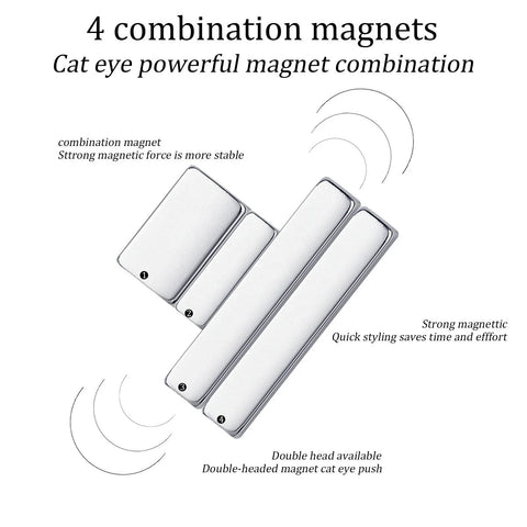 Set 4pcs Mini Magnet Combination for Cateye Nail Design