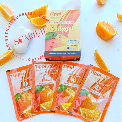 TIPPI 4 STEPS Pedicure Eco Deluxe - 50 packs Case