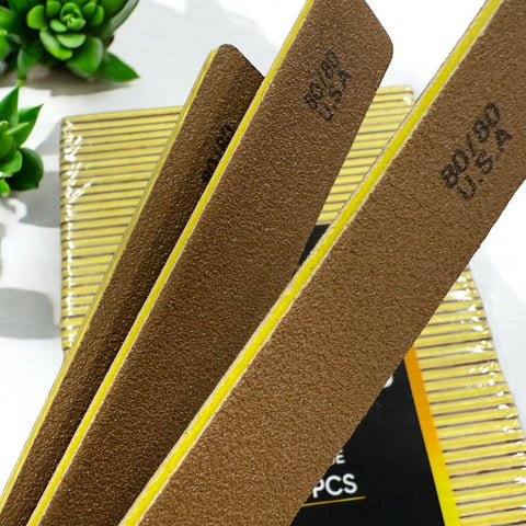 JUMBO Nail File - Gold 80/80 Coarse Grit (Dũa Da Bò)