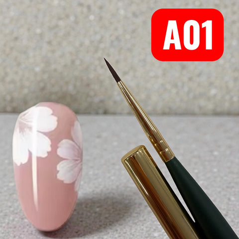 FlexOne Daisy Flowers Brush Nail Art - Flower and Butterfly Brush Nail Art