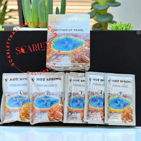 [Free Shipping] HOT SPRING Bubble Spa - 6 STEPS Pedicure Extreme Deluxe - 40pcs/ Case