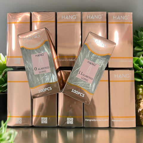 ALMOND LONG Premium HANG Gel X Tips - Refill
