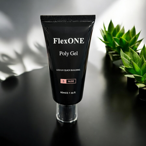 SET 5 colors FlexOne POLY Gel + Free Sample Colors Board