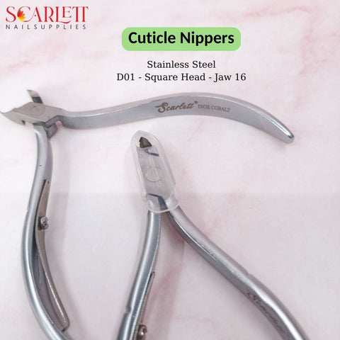 Cuticle Nippers - Stainless Steel - D01 - Jaw 16