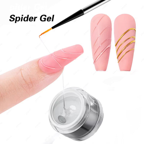 Clear Spider Gel for Chrome Powder - 3D Chrome Design Collection