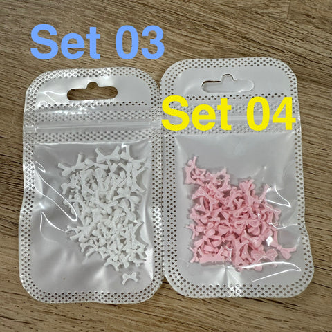 Tiny Plastic Bow Resin Nail Charm