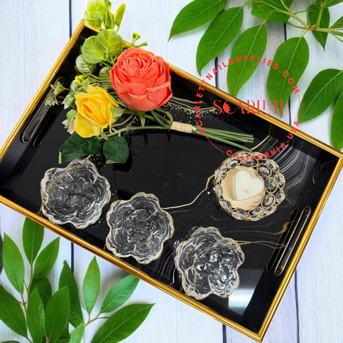 Artificial Flower Bouquet for Pedicure Tray – 7 Colors | Bó Hoa Giả Trang Trí Mâm Pedicure