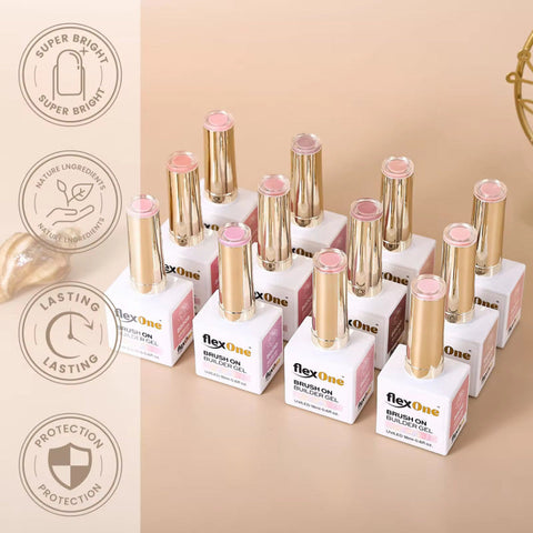 Collection of flexOne builder gel in bottle