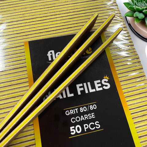 JUMBO Nail File - Gold 80/80 Coarse Grit (Dũa Da Bò)