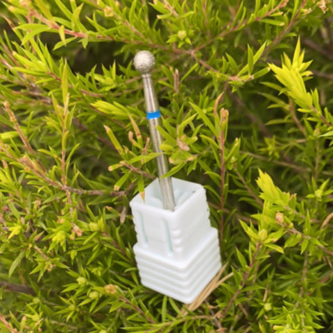 3/32" Cuticle Removal Diamond Ball Drill Bit - Medium DIAMOND BALL drill bit Perfect for removing cuticle dry, dead skin for manicures and pedicures.