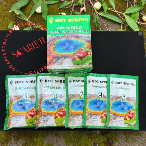 [Free Shipping] HOT SPRING Bubble Spa - 6 STEPS Pedicure Extreme Deluxe - 40pcs/ Case