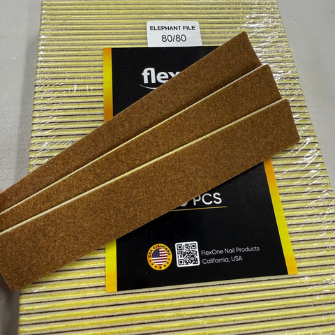 PREMIUM Nail File - Elephant Brown Garnet 80/80 Coarse Grit - Wide Jumbo