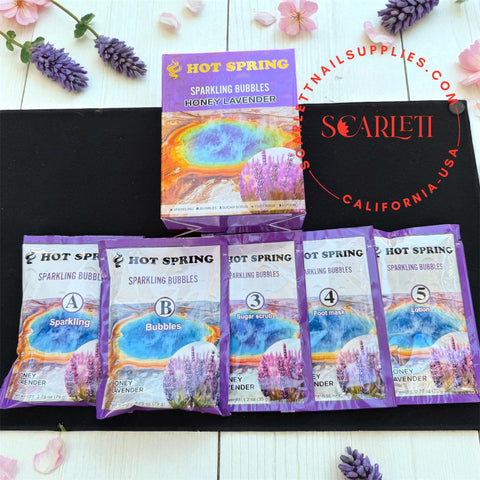 [Free Shipping] HOT SPRING Bubble Spa - 6 STEPS Pedicure Extreme Deluxe - 40pcs/ Case