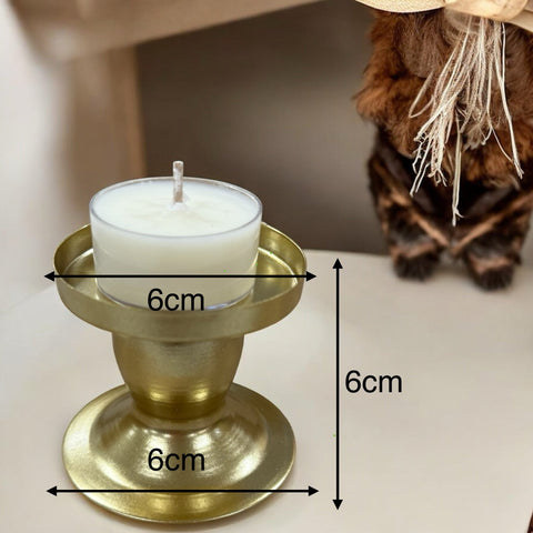 1pcs Metal light Gold Candle Cup Holder