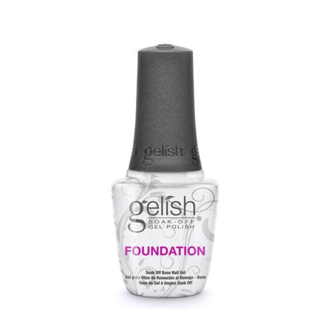 Gelish Foundation Base Gel apply like polish, with twist cap and applicator, but are cured in a LED lamp in 30 seconds or in two minutes in traditional UV lamps, just like gels
