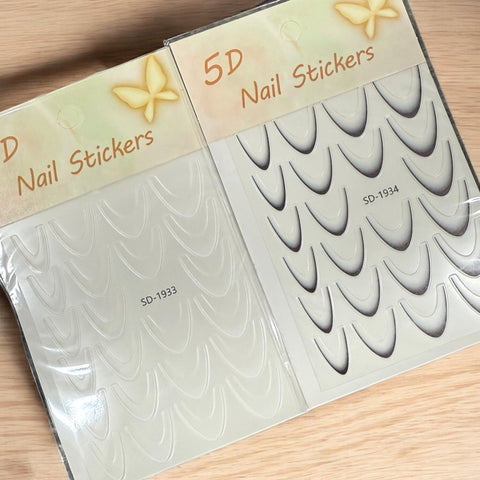 Ombre French Nail Sticker - Mixed Colors French sticker