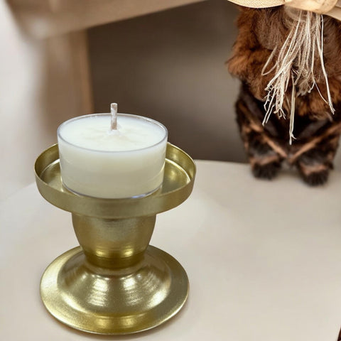 1pcs Metal light Gold Candle Cup Holder