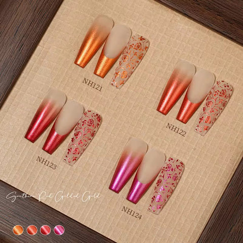 FlexOne Pat Pat Thick Ombre Gel – 9 Color Set for Sponge Blending - Painting Gel