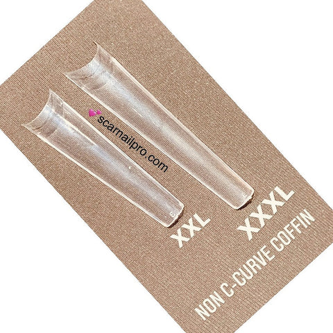 These coffin straight half cover nail tips are durable and came in packs with the numbers on it.