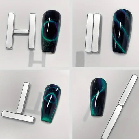 Set 4pcs Mini Magnet Combination for Cat eye Nail Design