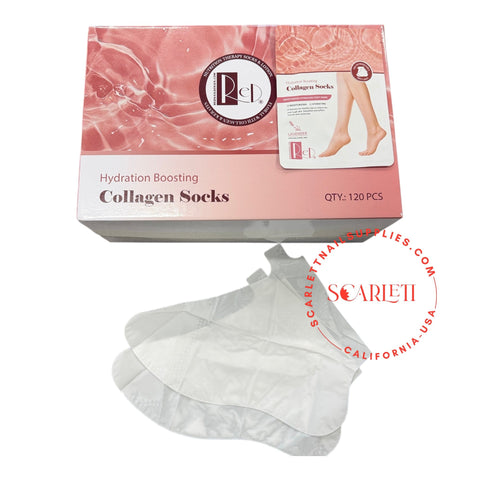 2IN1 Collagen Lotion Gloves / Socks 120 Pairs box | NEW 2026 Salon-Grade Removable Fingertips Toetips