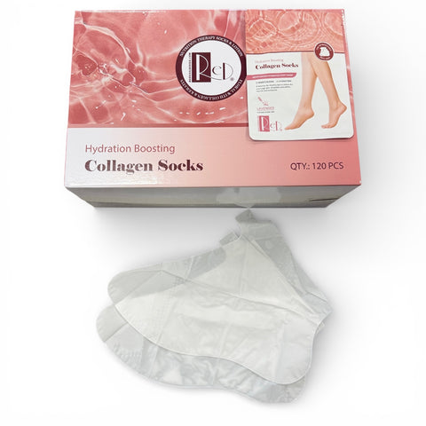 2-in-1 Collagen Socks & Gloves for Nail Salons - Hydrating Manicure Pedicure Treatment