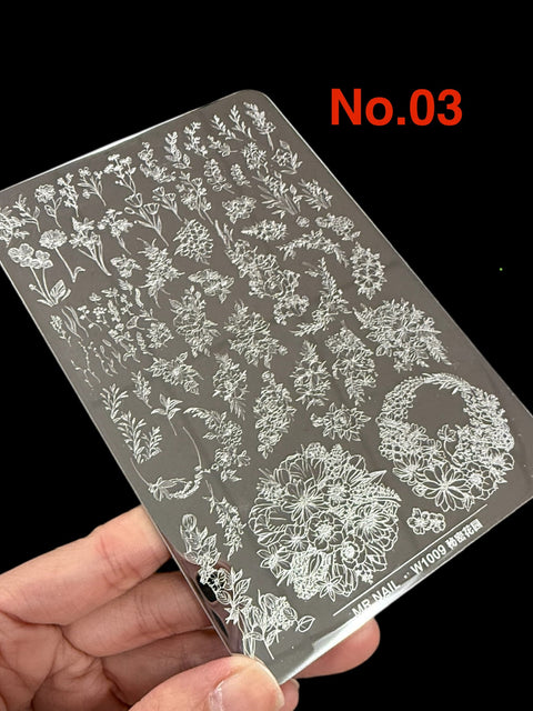 mieng in hoa van gam hinh hoa la mr nail